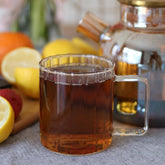 Wilmax Glas mit Henkel 550 ml Transparent Kratzfest WL-888618/A